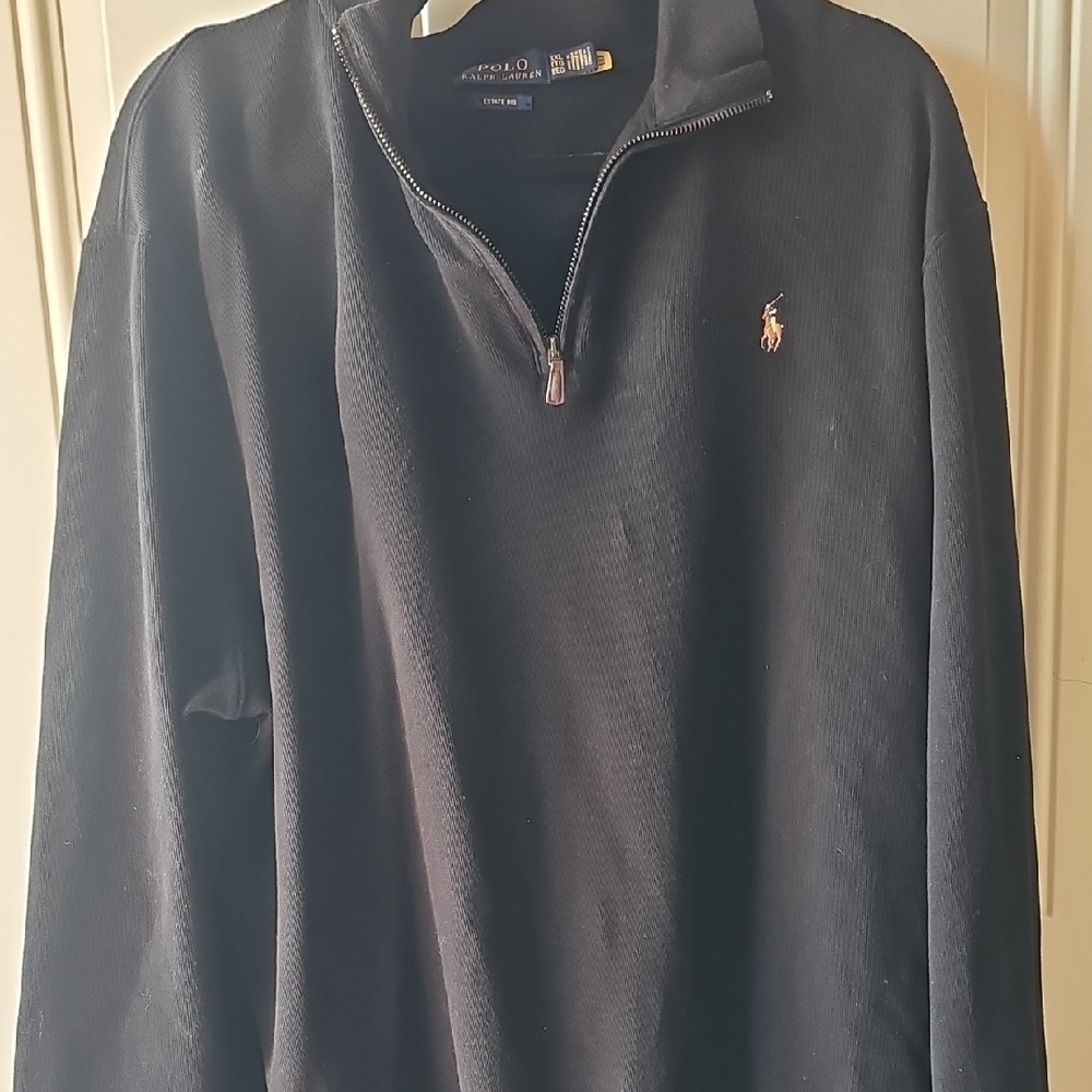 Polo by Ralph Lauren Black Zip Up Sweater